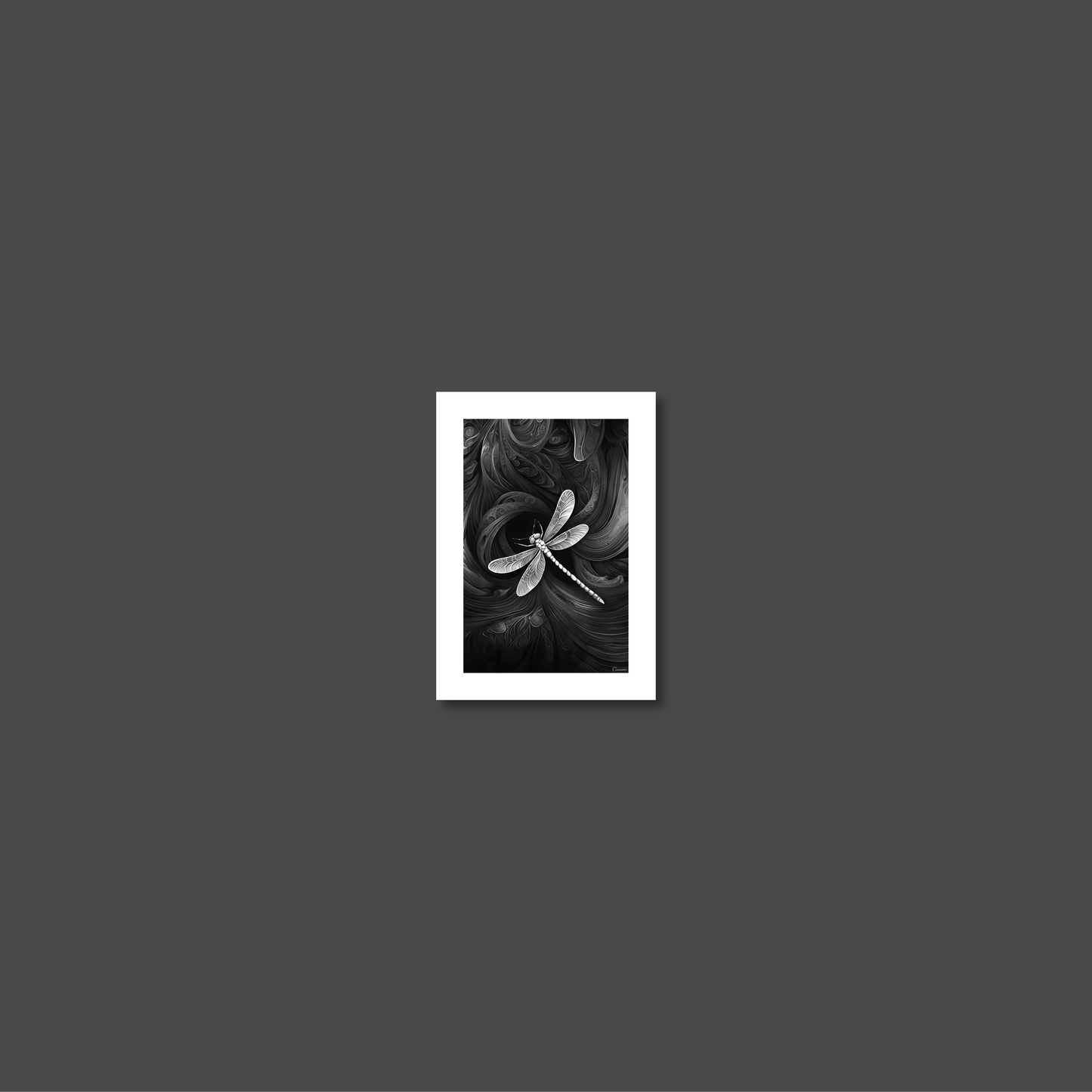 ABSTRACT DRAGONFLY **UNFRAMED ART PRINT**