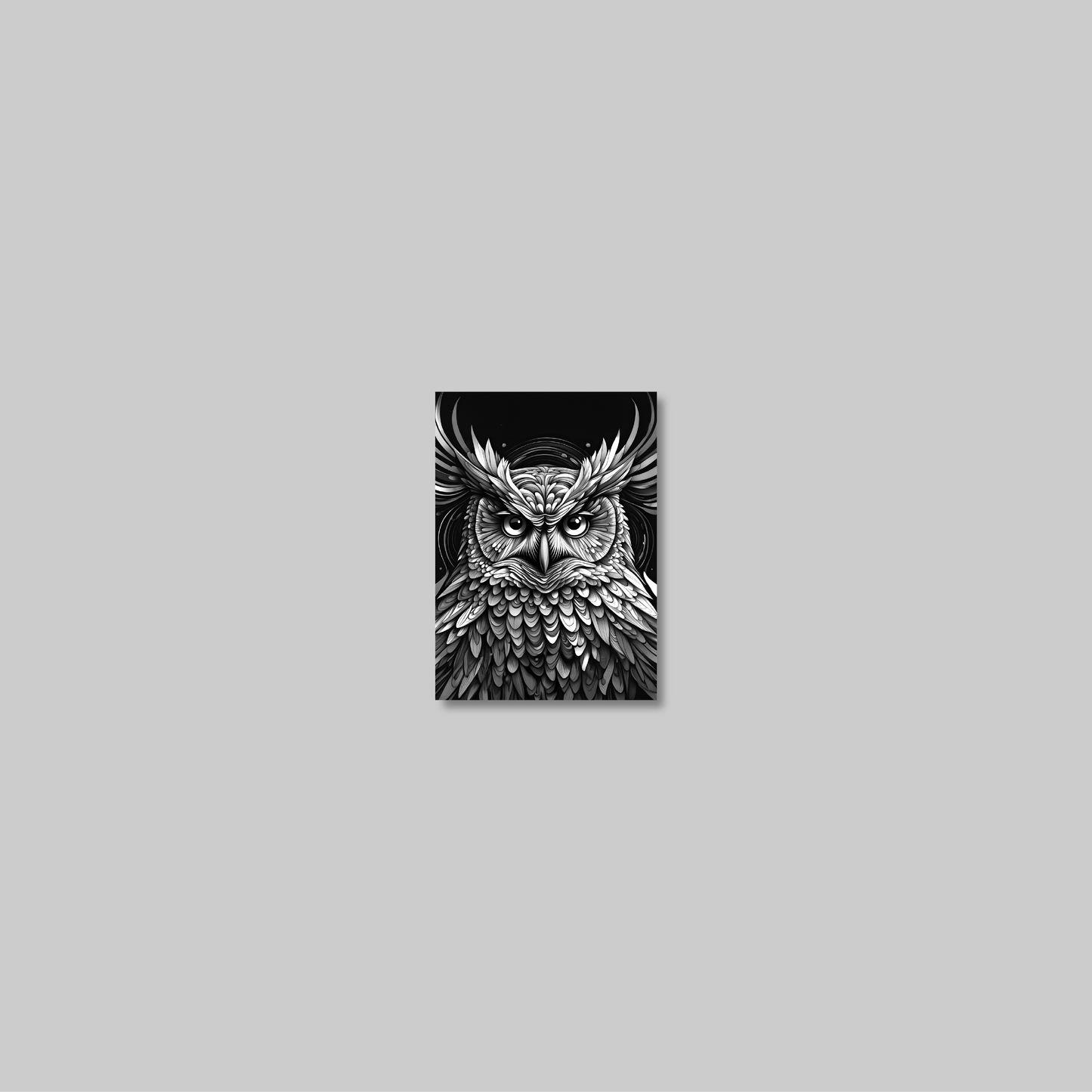 ABSTRACT OWL **UNFRAMED ART PRINT**