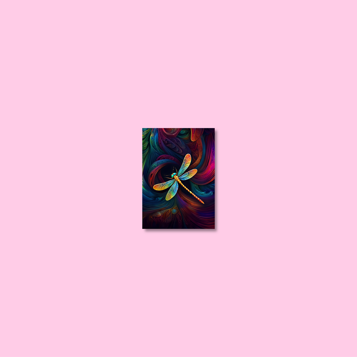 ABSTRACT DRAGONFLY **UNFRAMED ART PRINT**