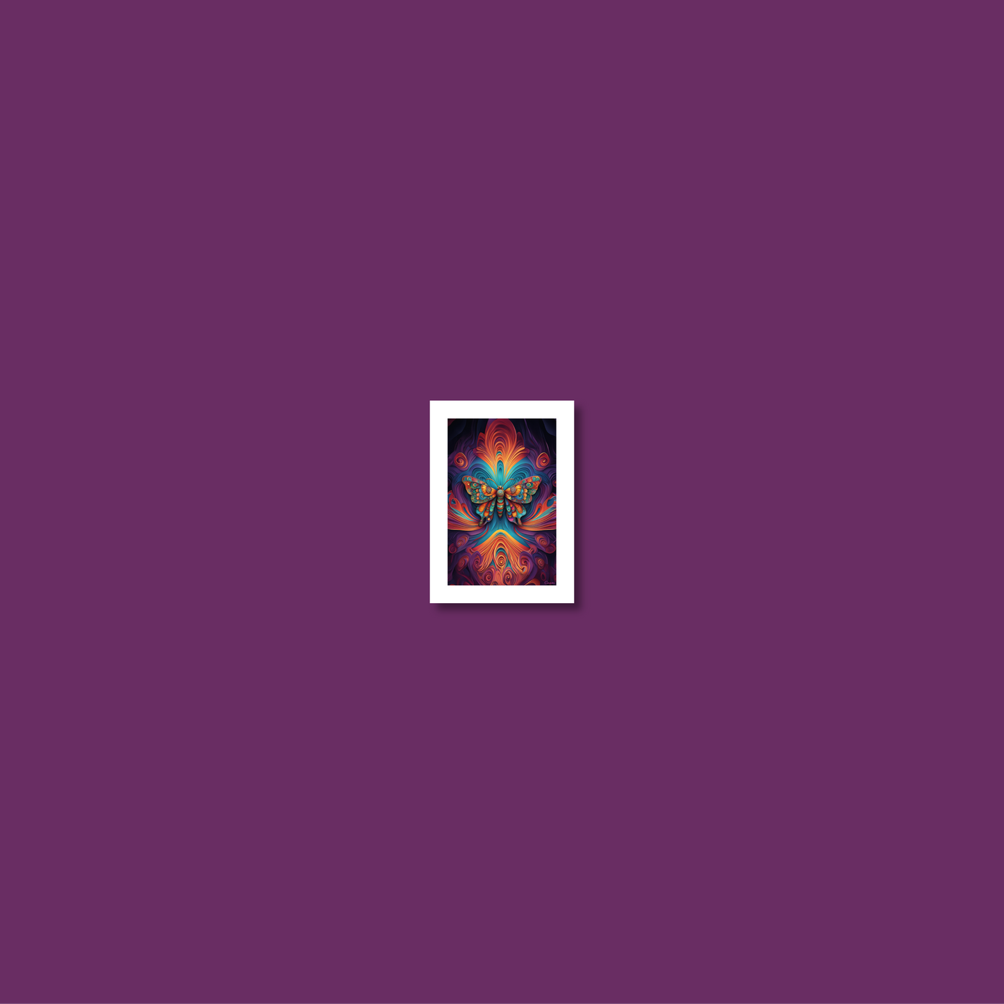 ABSTRACT BUTTERFLY **UNFRAMED ART PRINT**