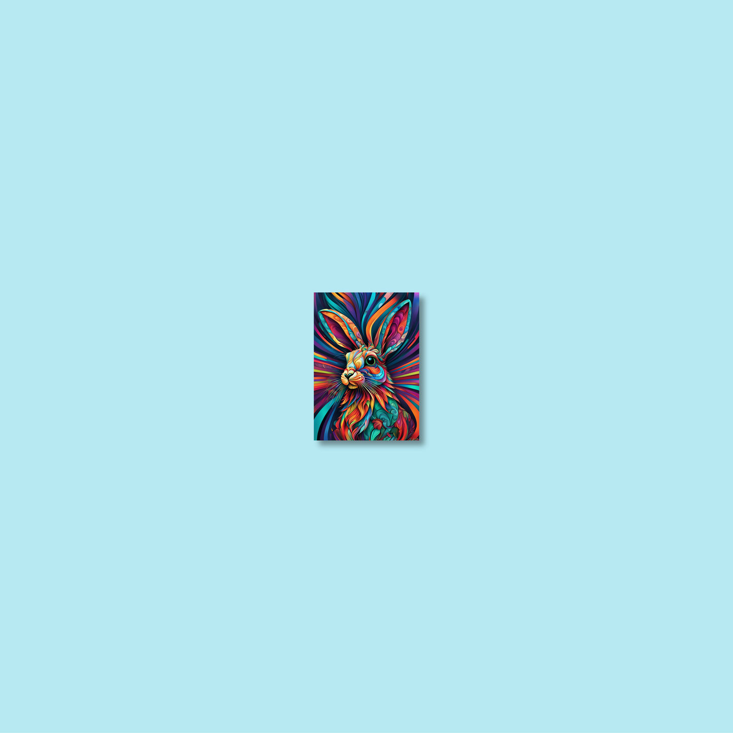 ABSTRACT RABBIT **UNFRAMED ART PRINT**