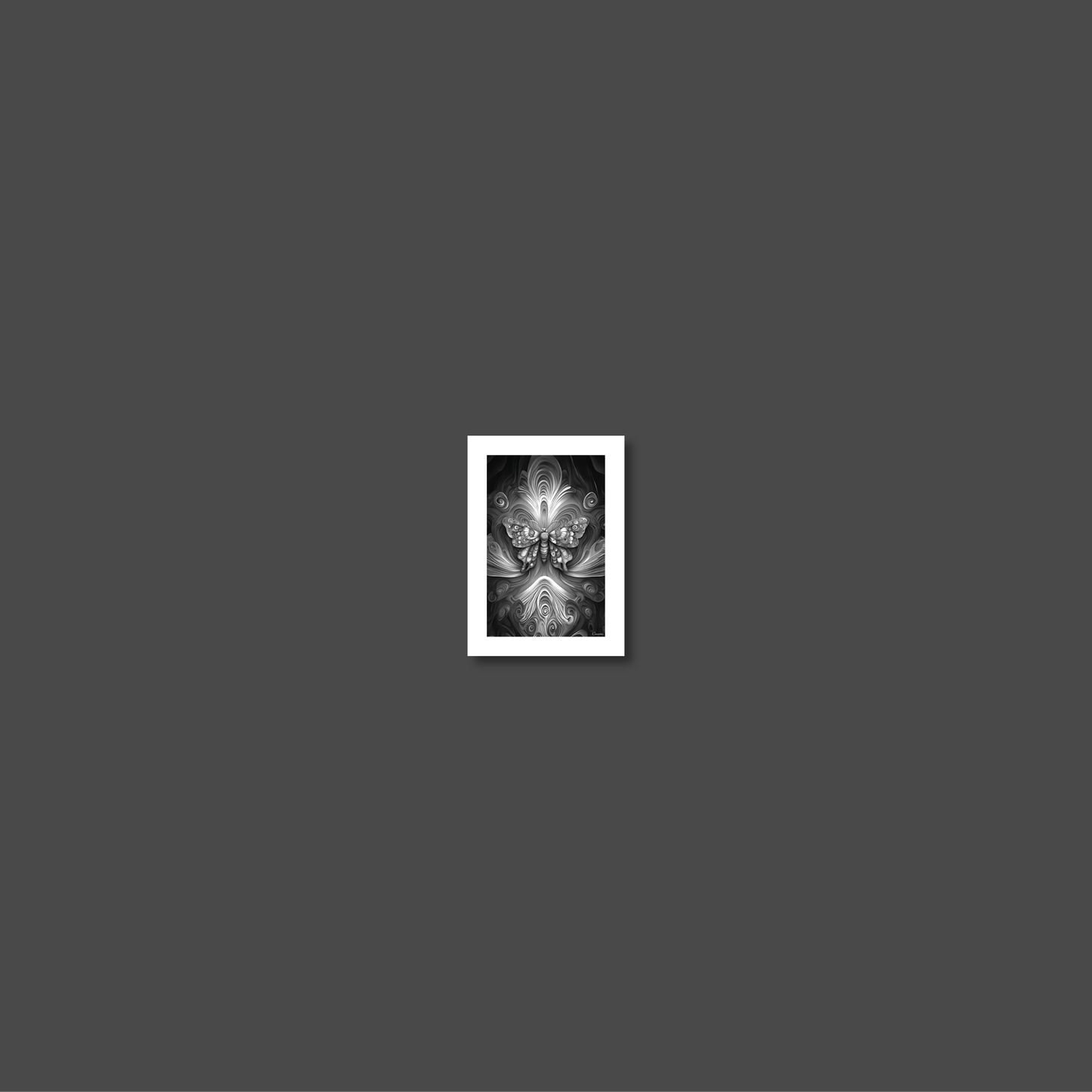 ABSTRACT BUTTERFLY **UNFRAMED ART PRINT**