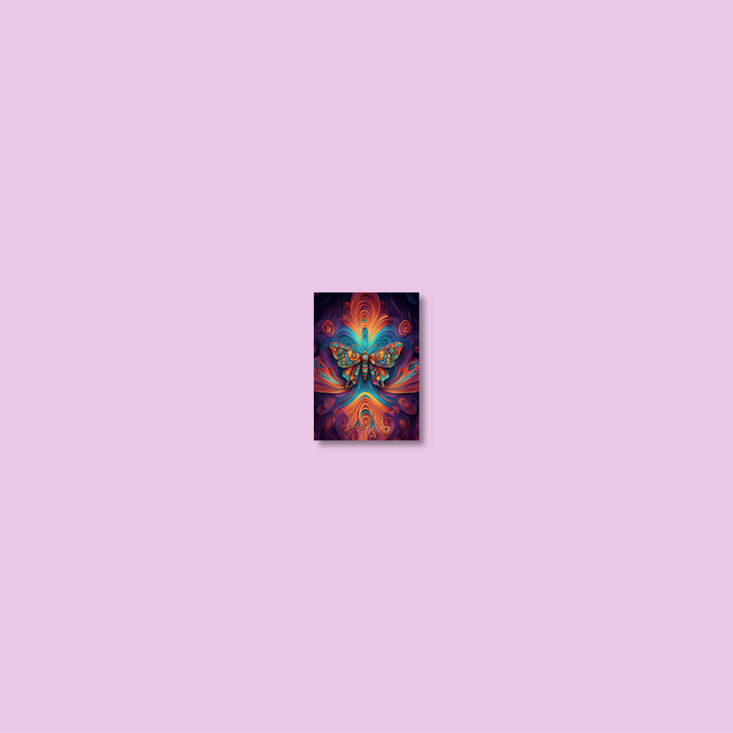ABSTRACT BUTTERFLY **UNFRAMED ART PRINT**