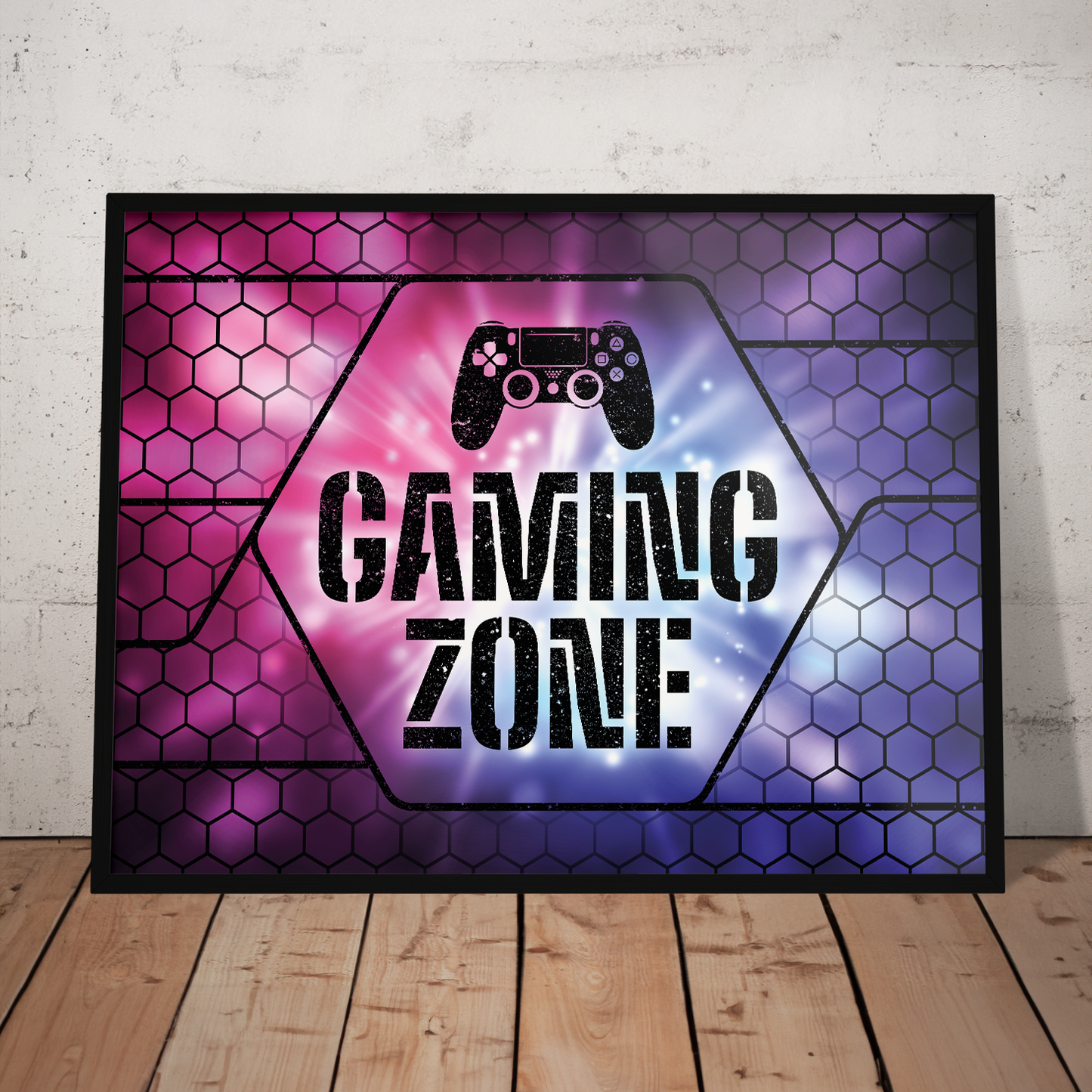 Gaming Zone Neon **UNFRAMED POSTER**