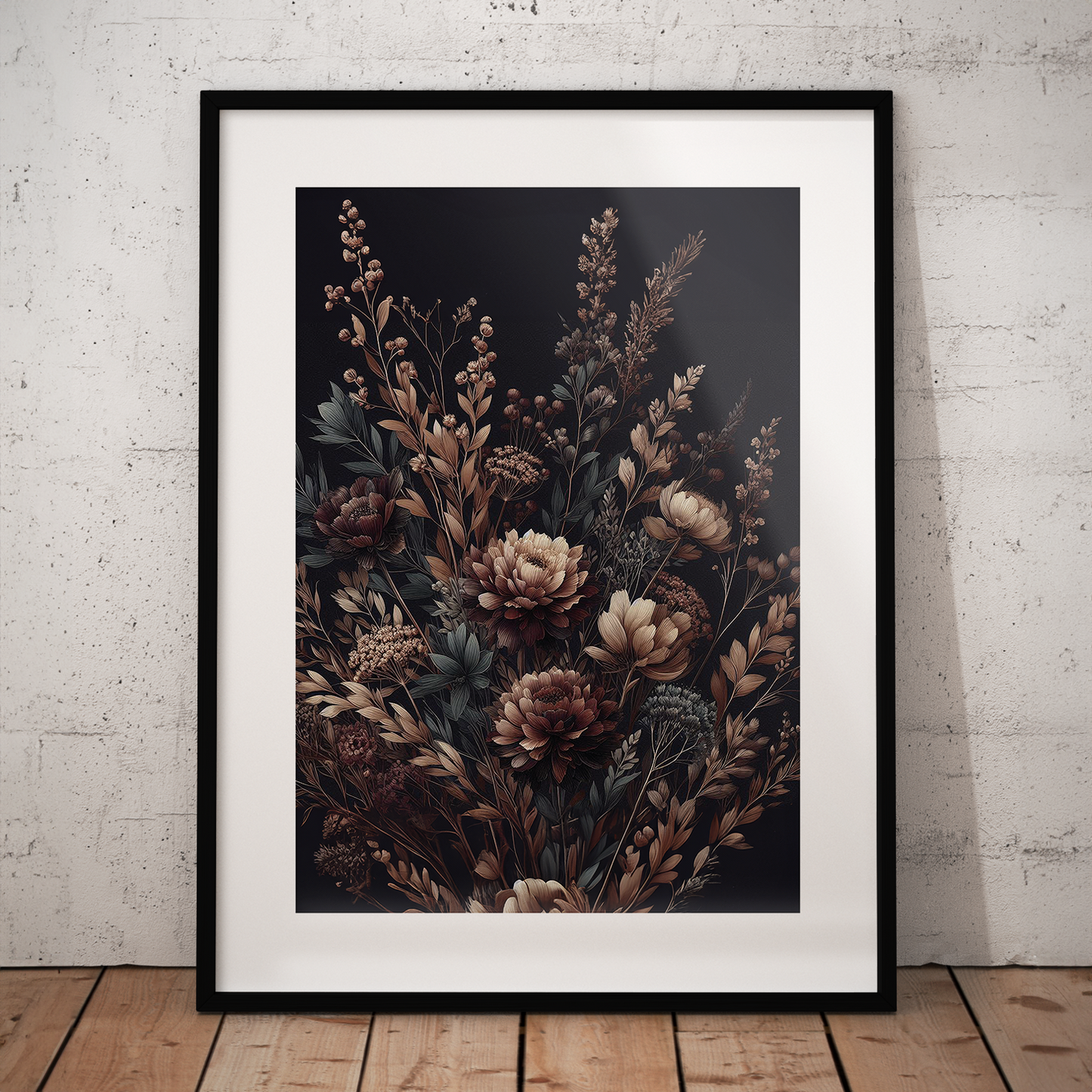 Autumn Florals No3 **UNFRAMED ART PRINT**