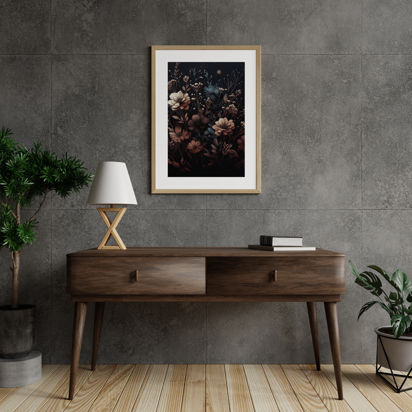 Autumn Florals No1 **UNFRAMED ART PRINT**