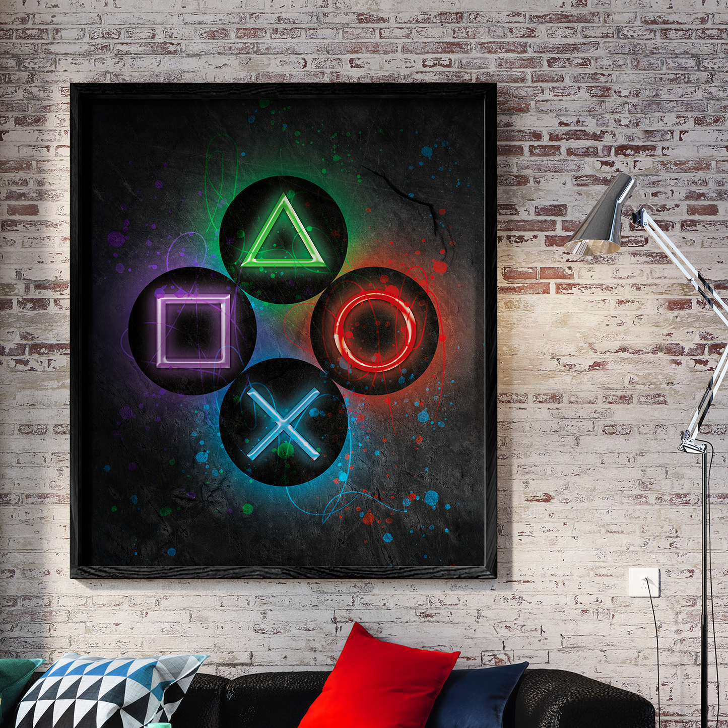 GRUNGE GAMER **UNFRAMED POSTER**