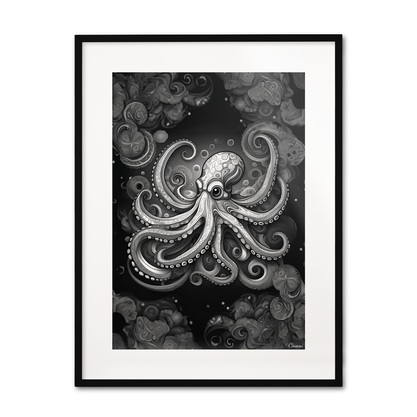 ABSTRACT OCTOPUS **UNFRAMED ART PRINT**