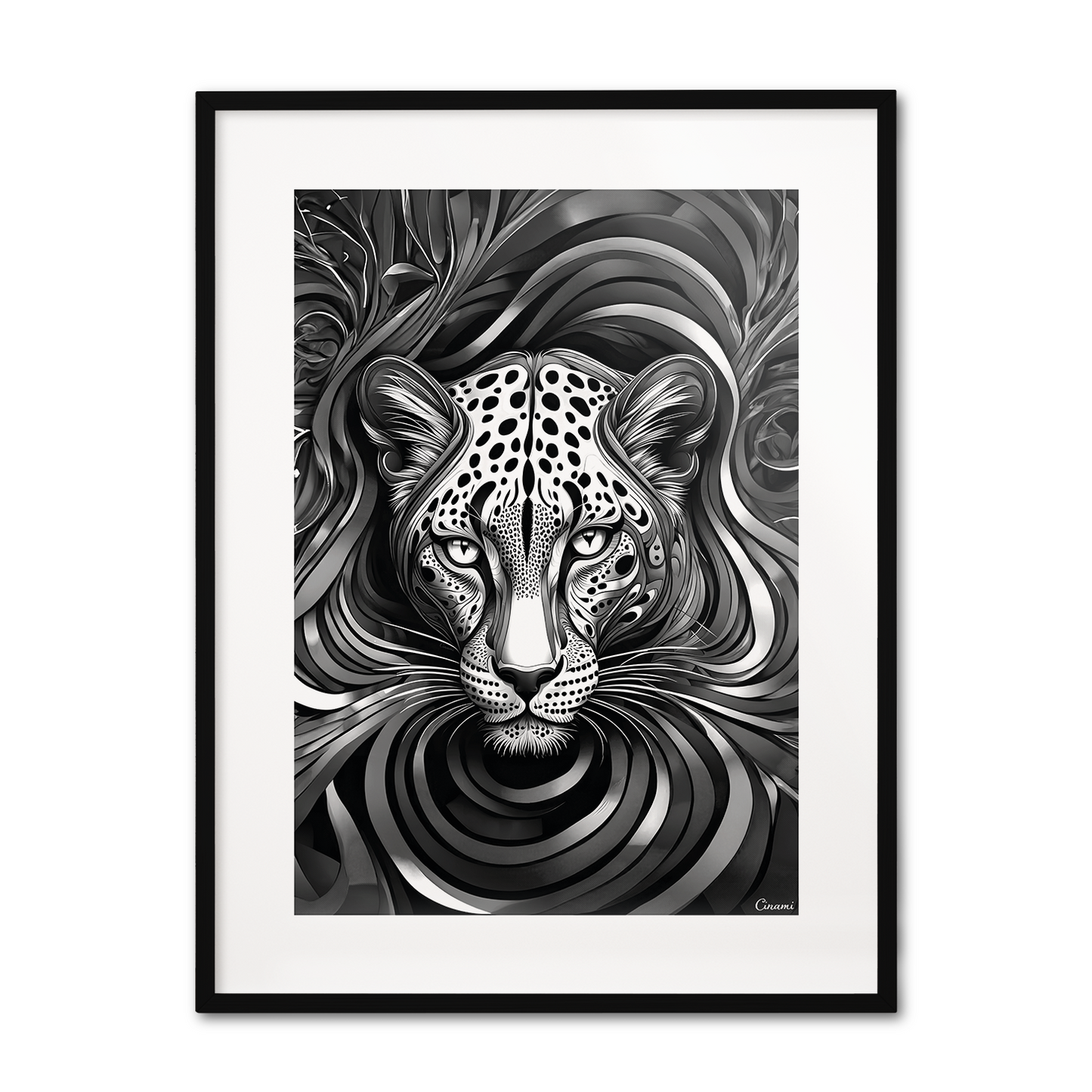 ABSTRACT LEOPARD **UNFRAMED ART PRINT**