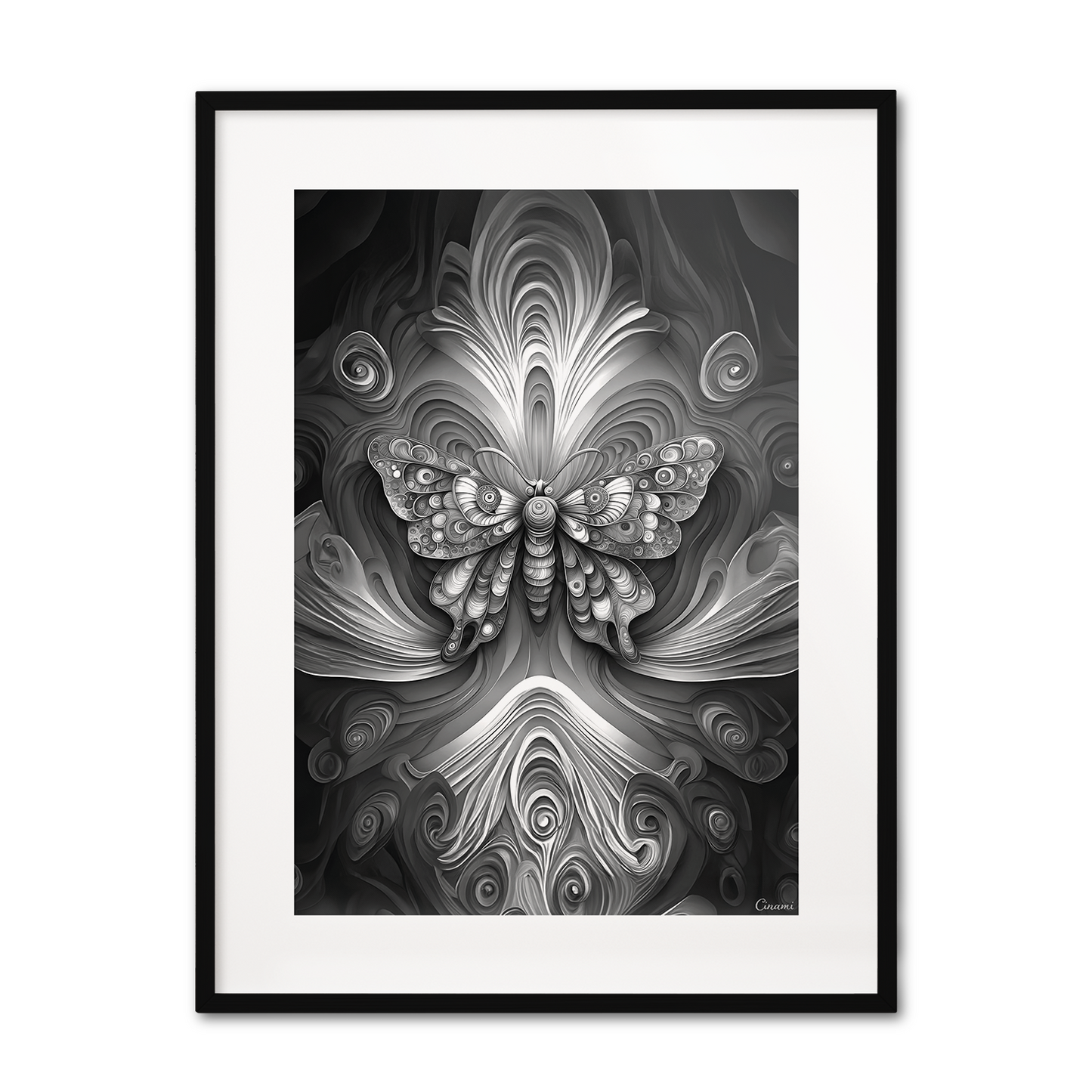 ABSTRACT BUTTERFLY **UNFRAMED ART PRINT**