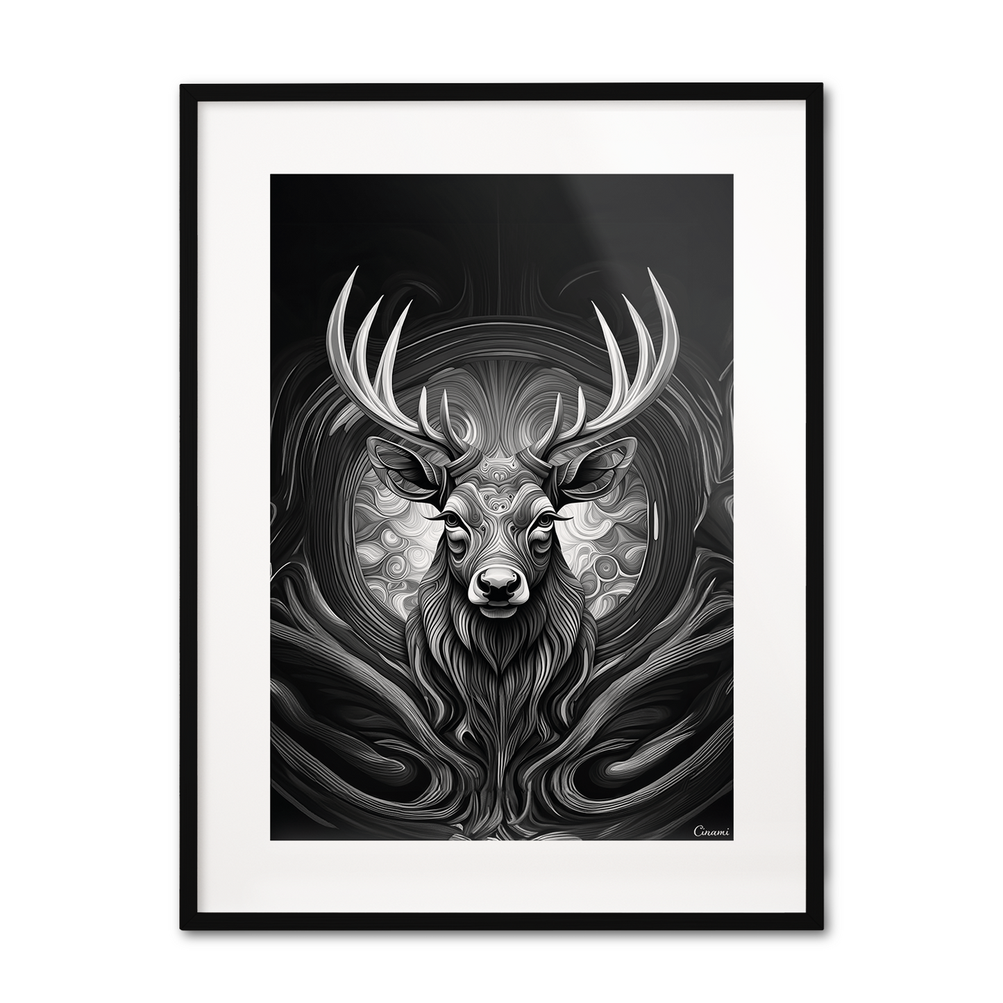 ABSTRACT STAG **UNFRAMED ART PRINT**