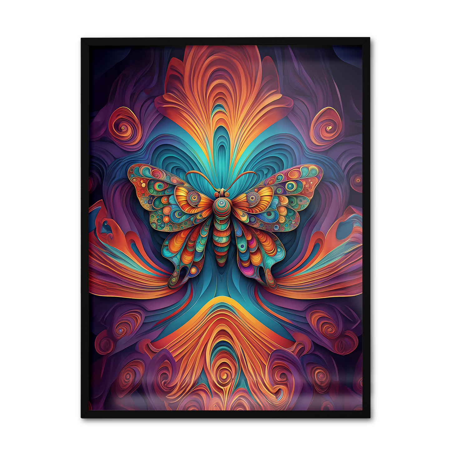 ABSTRACT BUTTERFLY **UNFRAMED ART PRINT**