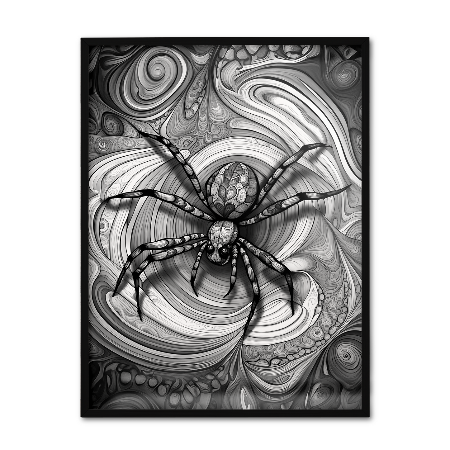 ABSTRACT SPIDER **UNFRAMED ART PRINT**