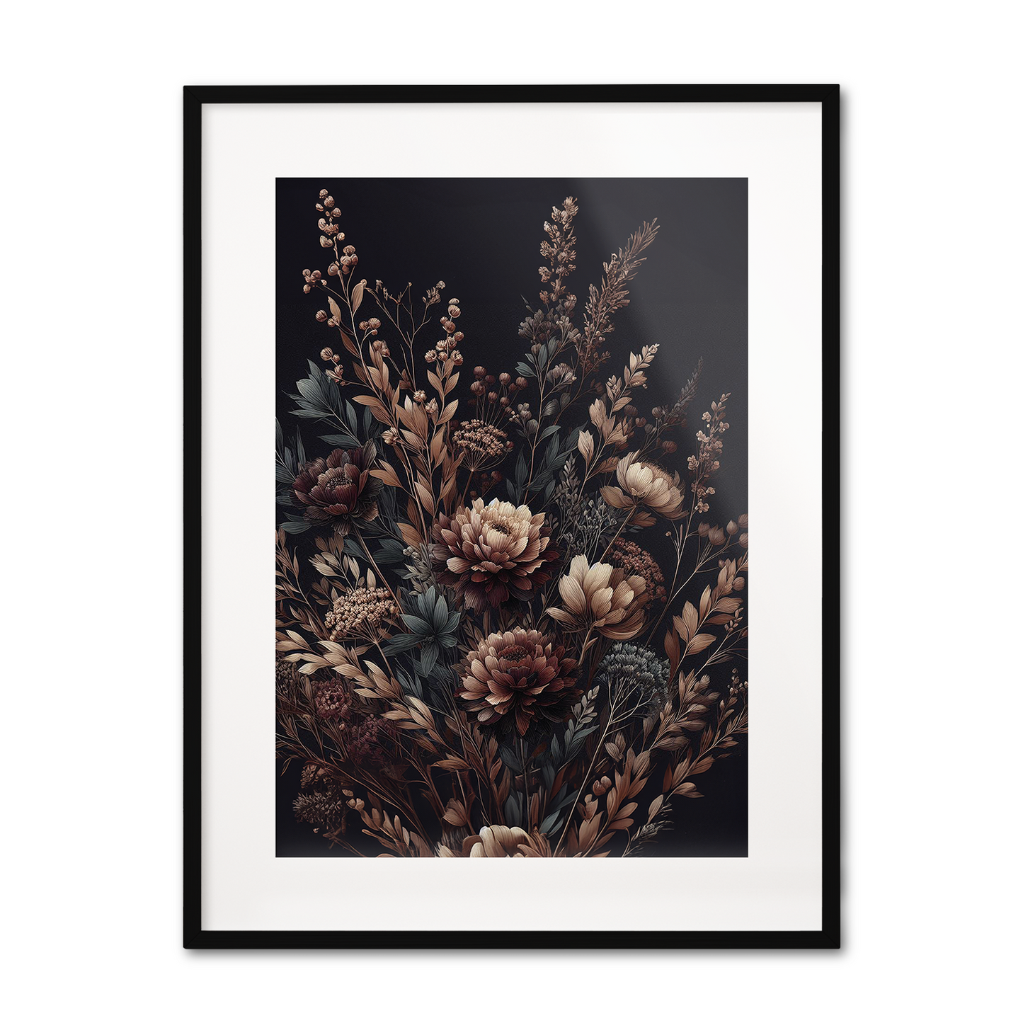 Autumn Florals No3 **UNFRAMED ART PRINT**