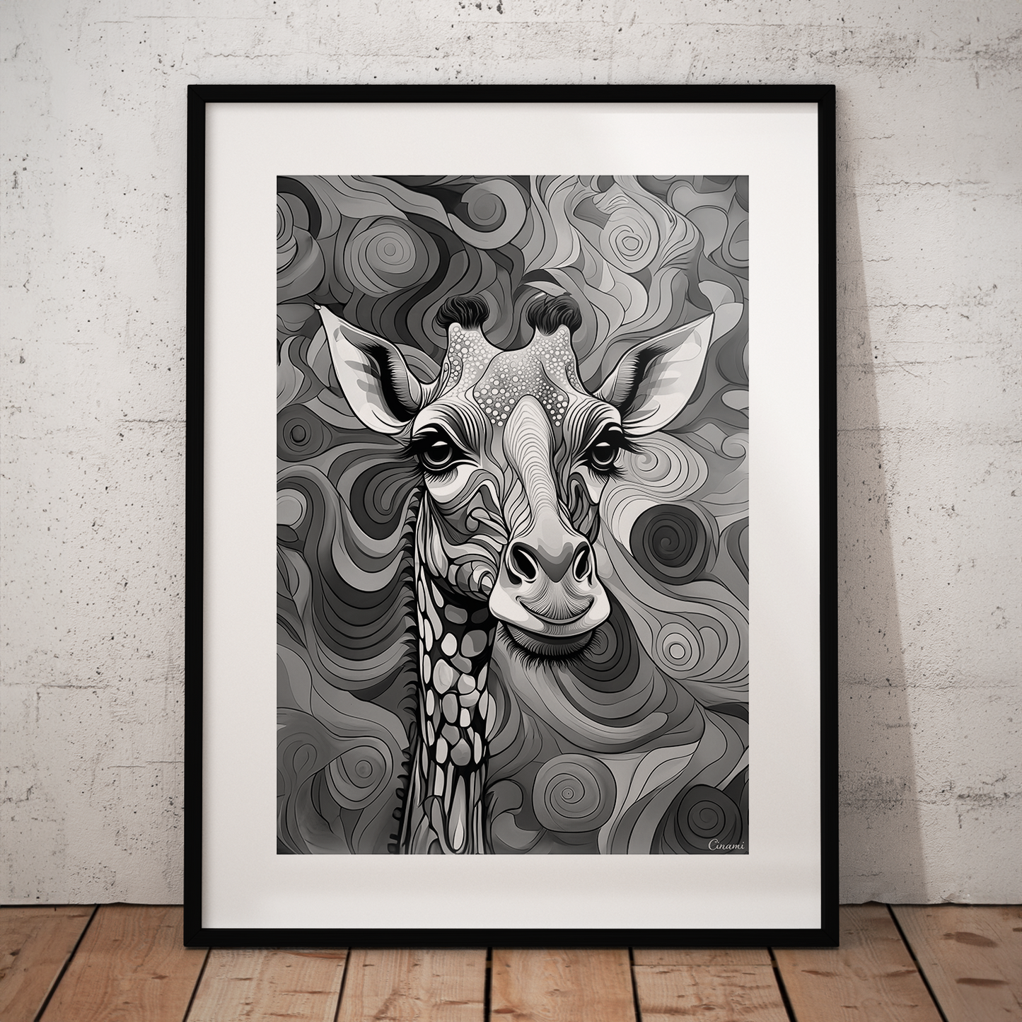 ABSTRACT GIRAFFE **UNFRAMED ART PRINT**