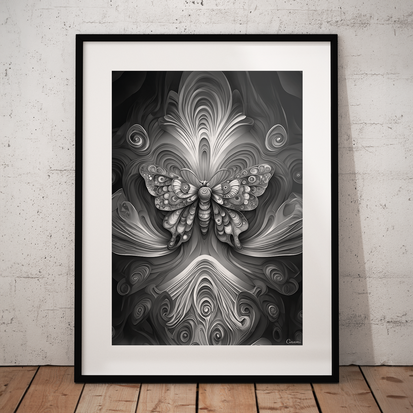 ABSTRACT BUTTERFLY **UNFRAMED ART PRINT**