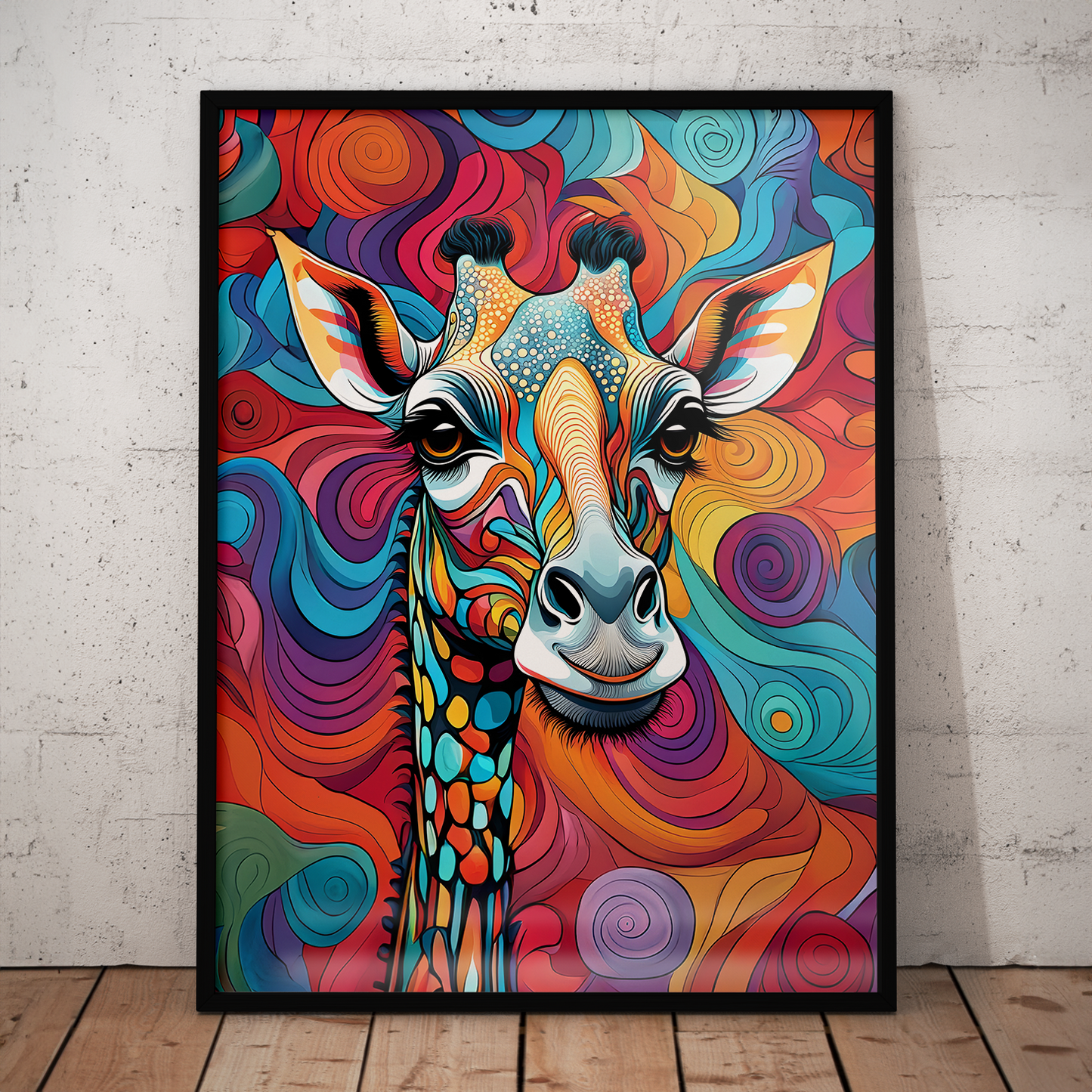 ABSTRACT GIRAFFE **UNFRAMED ART PRINT**