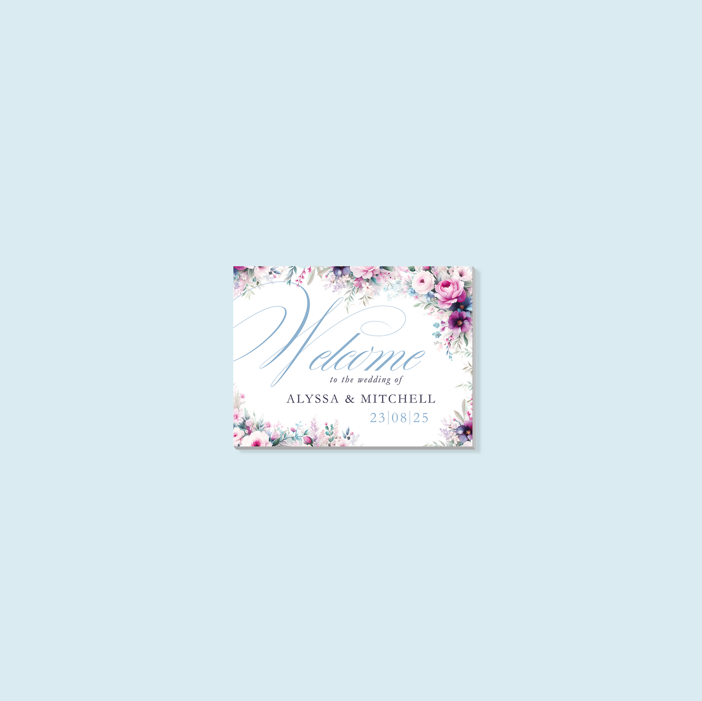Foam Board Welcome Sign