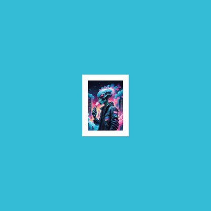 Alien Vaper - Inhale **UNFRAMED ART PRINT**