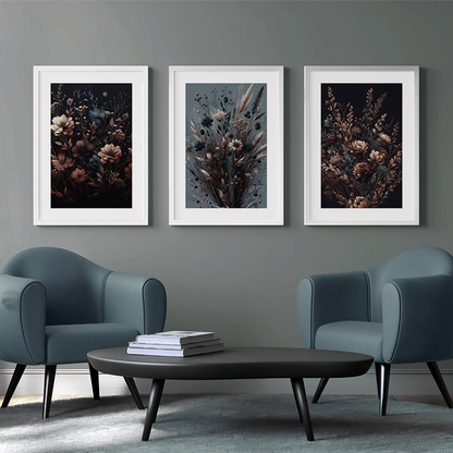 Autumn Florals No3 **UNFRAMED ART PRINT**