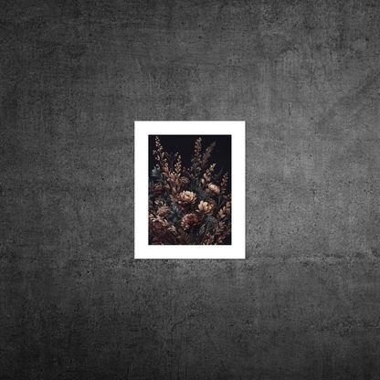 Autumn Florals No3 **UNFRAMED ART PRINT**