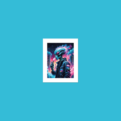 Alien Vaper - Inhale **UNFRAMED ART PRINT**