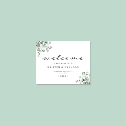 Foam Board Welcome Sign