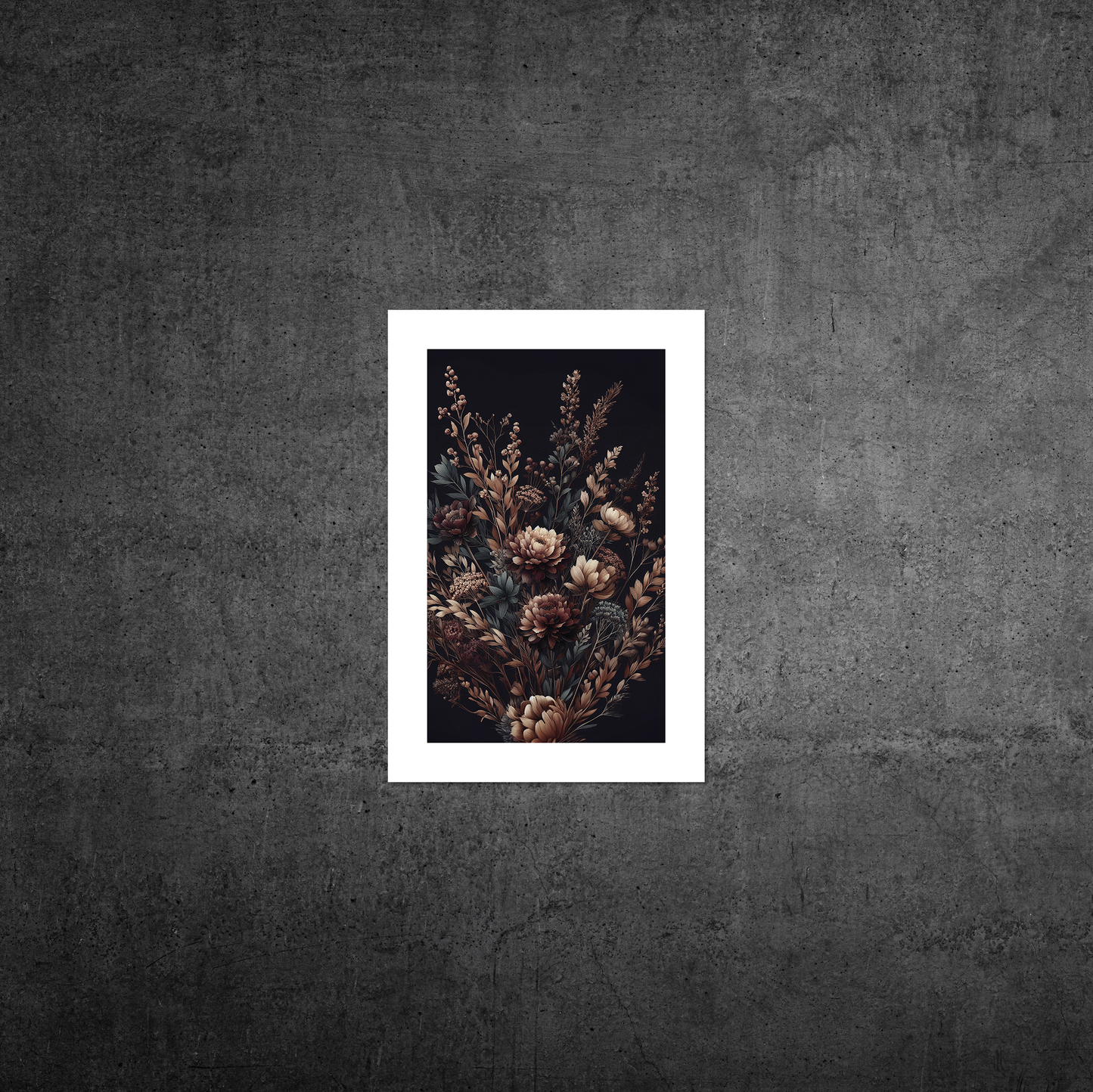 Autumn Florals No3 **UNFRAMED ART PRINT**