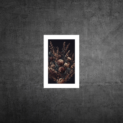 Autumn Florals No3 **UNFRAMED ART PRINT**