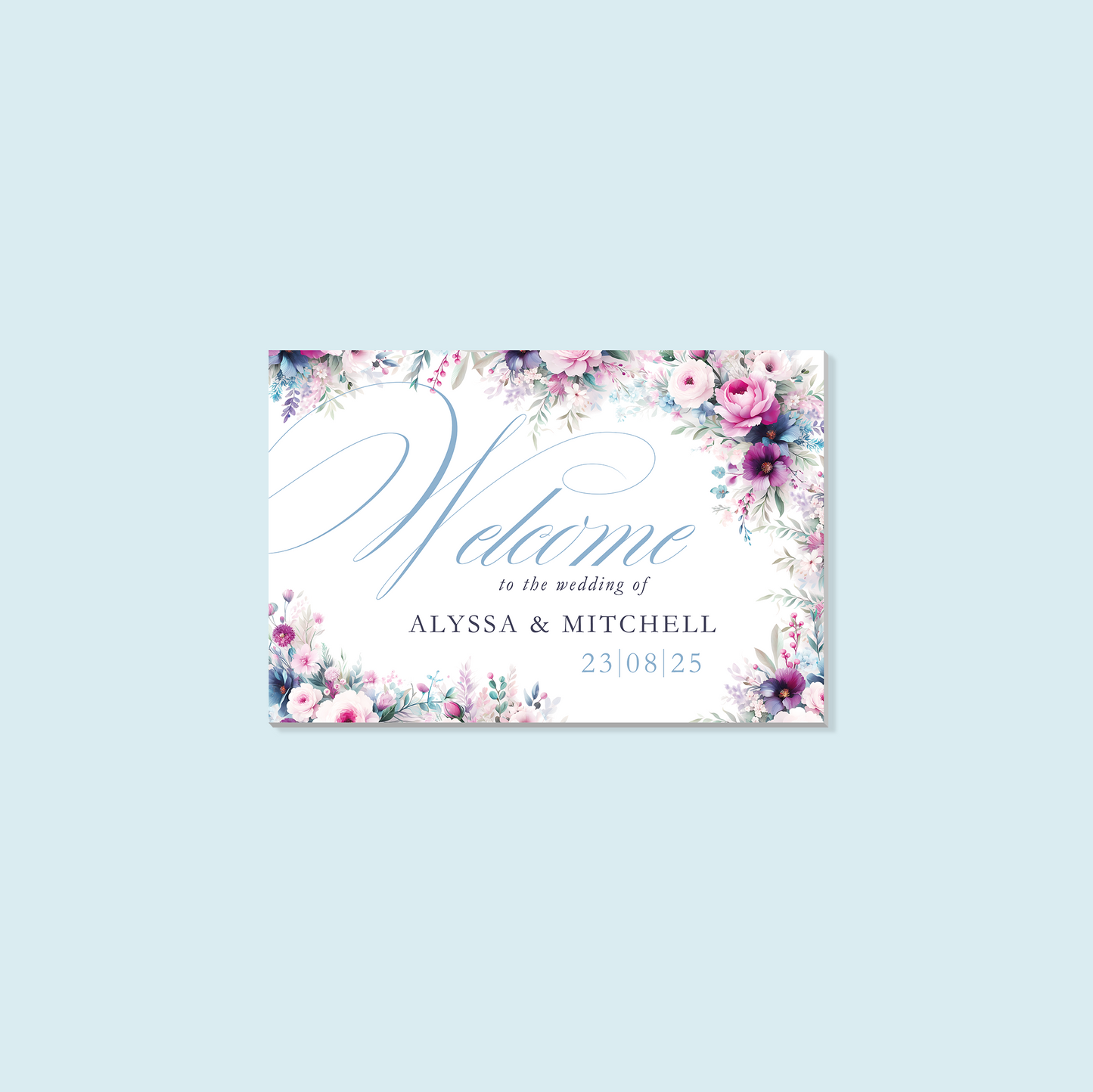 Foam Board Welcome Sign