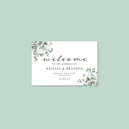 Foam Board Welcome Sign