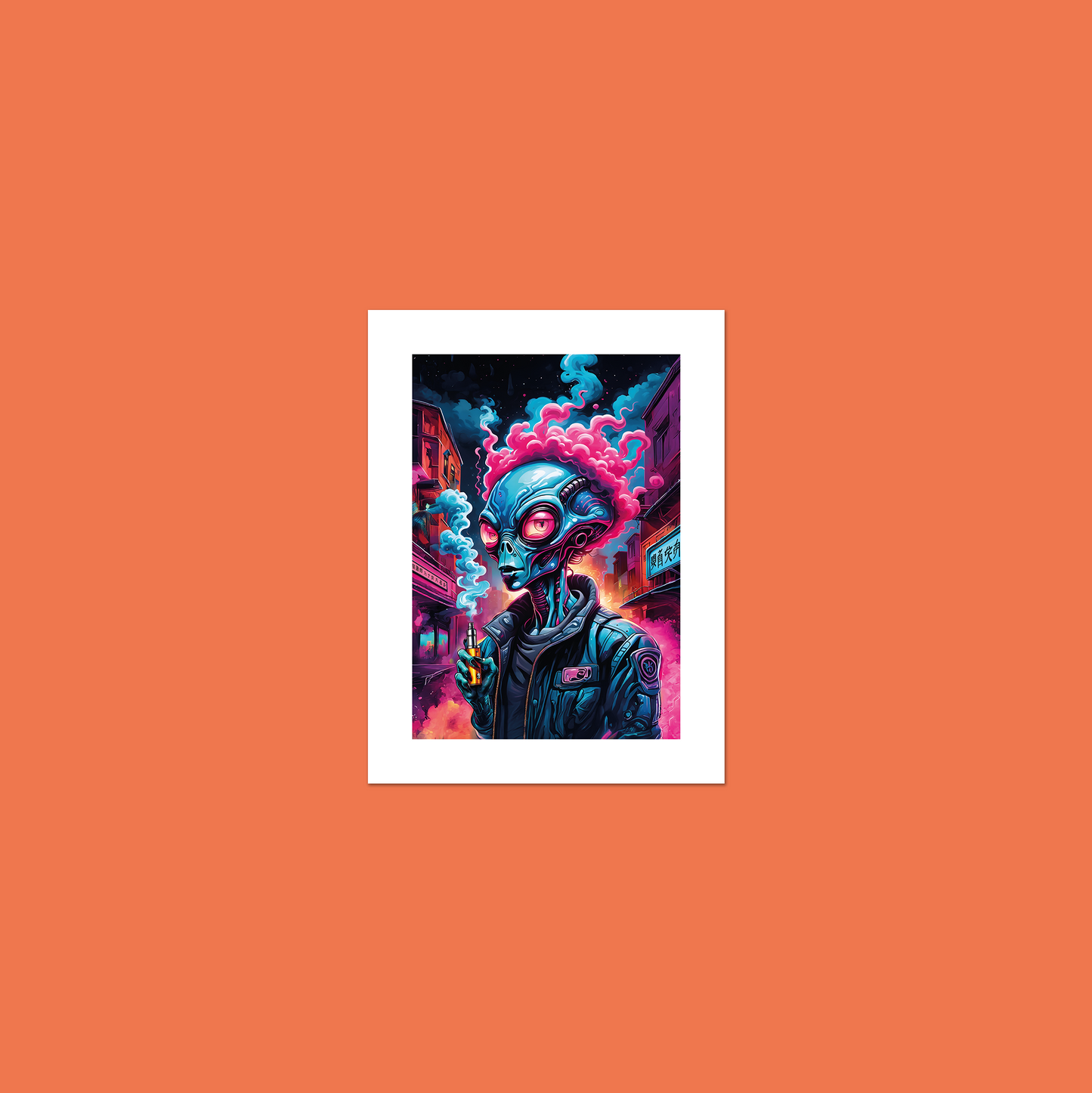 Alien Vaper - Exhale **UNFRAMED ART PRINT**