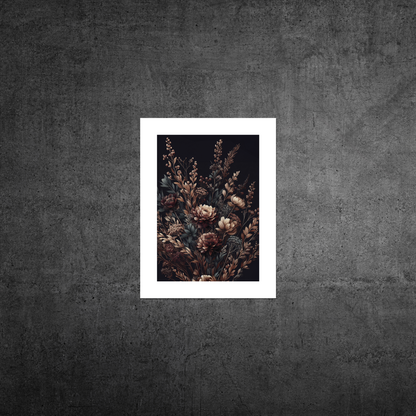 Autumn Florals No3 **UNFRAMED ART PRINT**