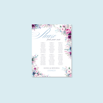 Foam Board Table Plan