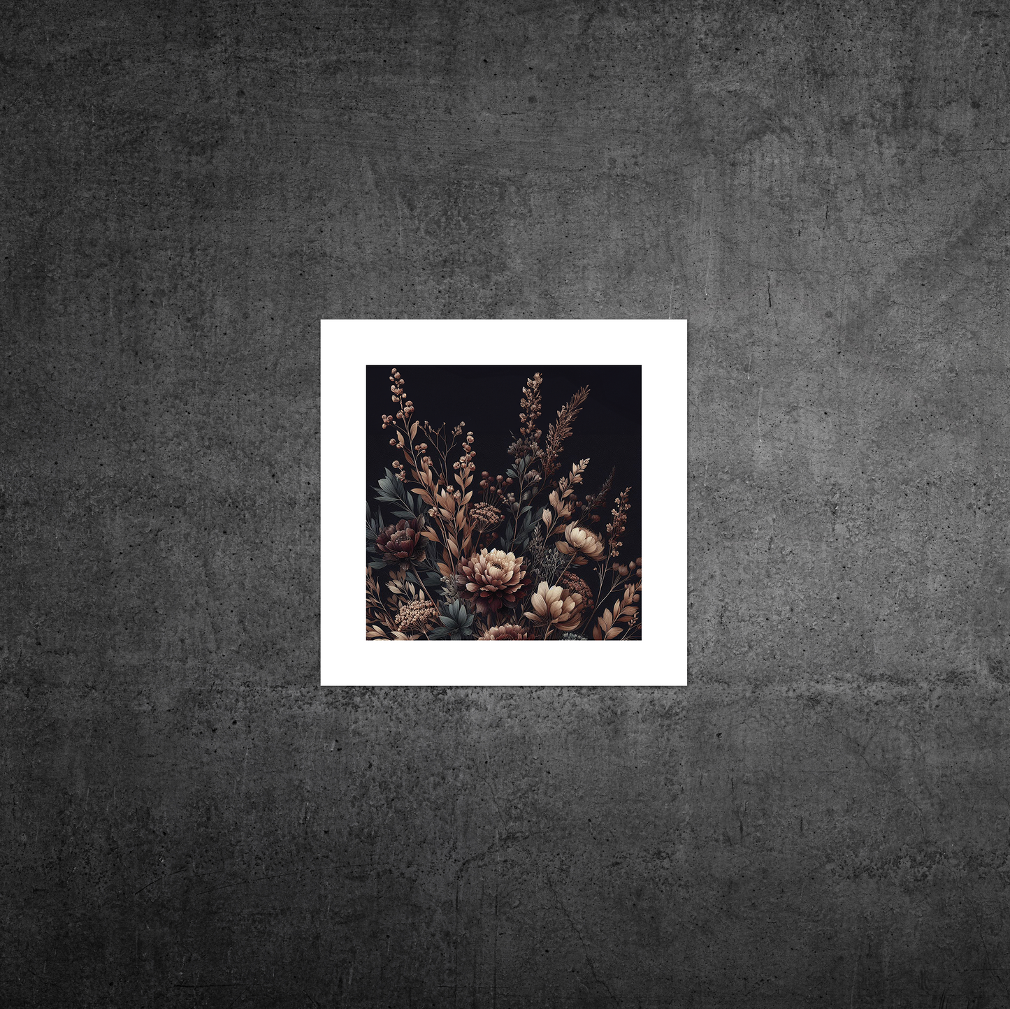 Autumn Florals No3 **UNFRAMED ART PRINT**