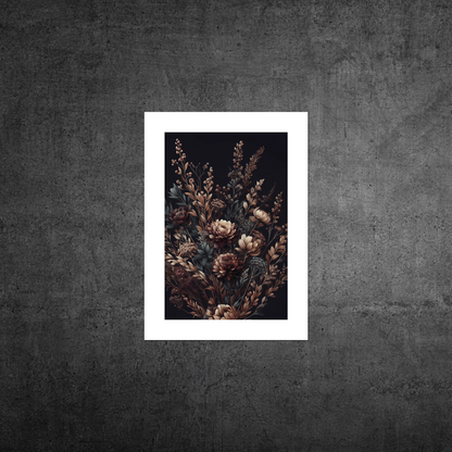 Autumn Florals No3 **UNFRAMED ART PRINT**
