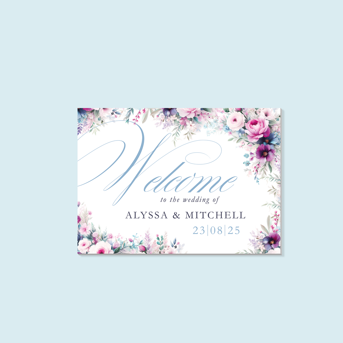 Foam Board Welcome Sign