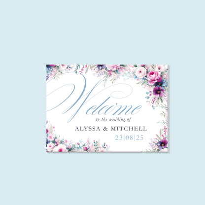 Foam Board Welcome Sign