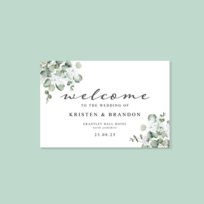 Foam Board Welcome Sign