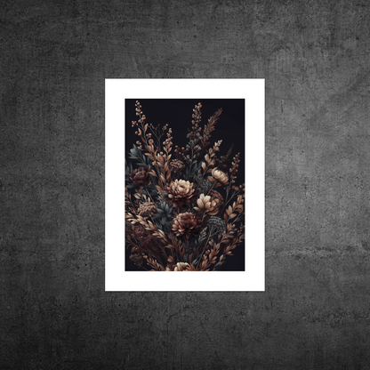 Autumn Florals No3 **UNFRAMED ART PRINT**