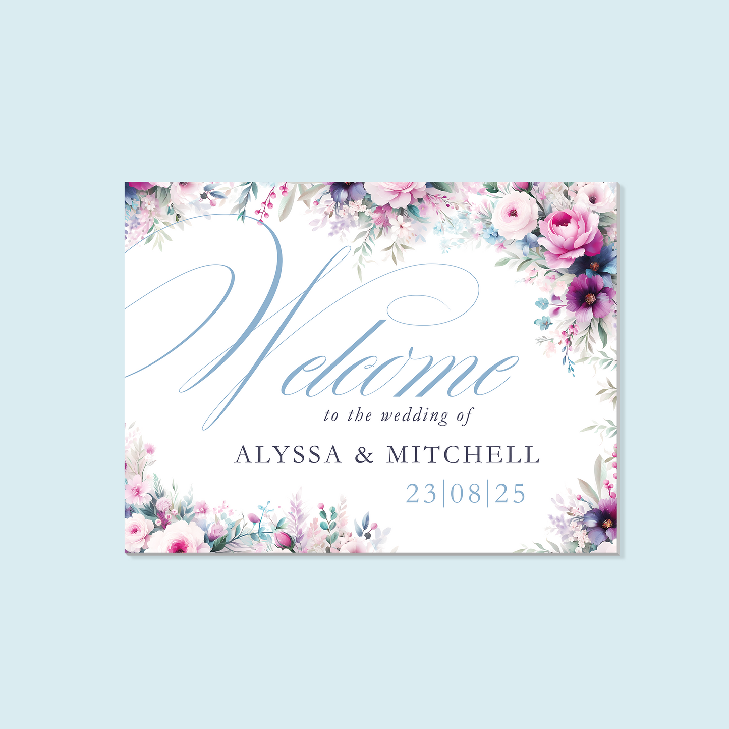 Foam Board Welcome Sign