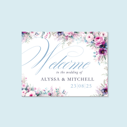 Foam Board Welcome Sign