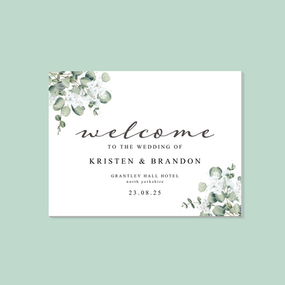 Foam Board Welcome Sign