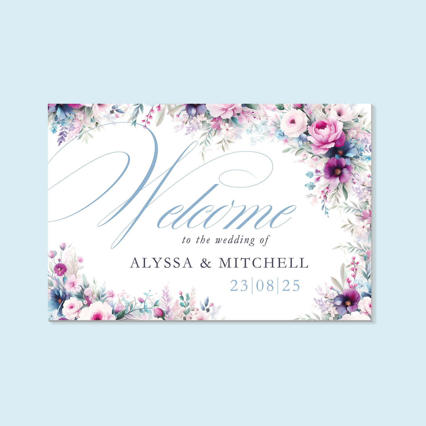 Foam Board Welcome Sign