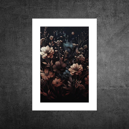 Autumn Florals No1 **UNFRAMED ART PRINT**