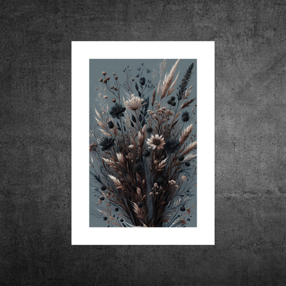 Autumn Florals No2 **UNFRAMED ART PRINT**