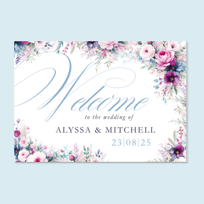 Foam Board Welcome Sign