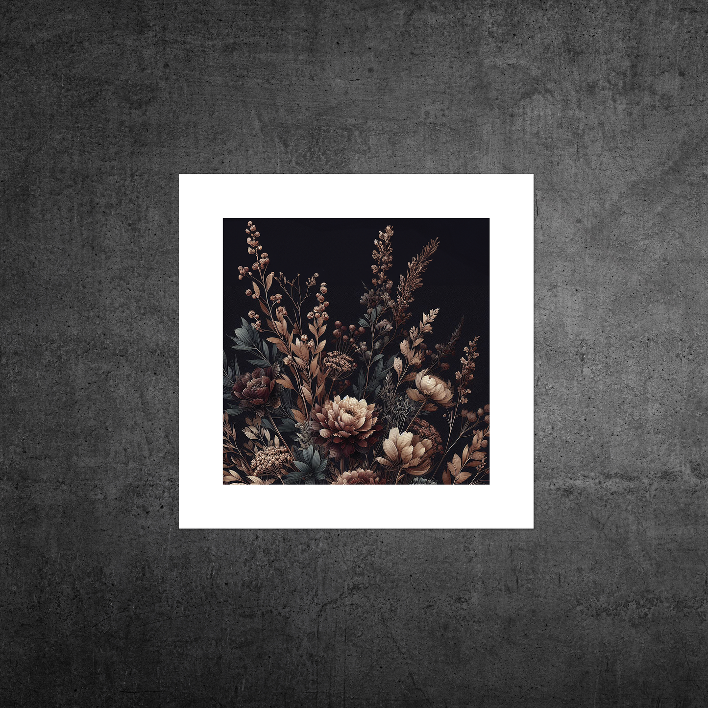 Autumn Florals No3 **UNFRAMED ART PRINT**