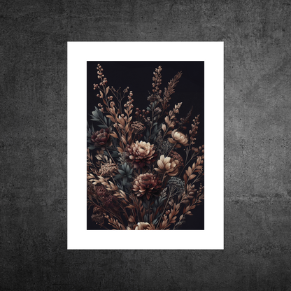 Autumn Florals No3 **UNFRAMED ART PRINT**