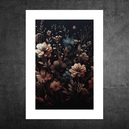 Autumn Florals No1 **UNFRAMED ART PRINT**